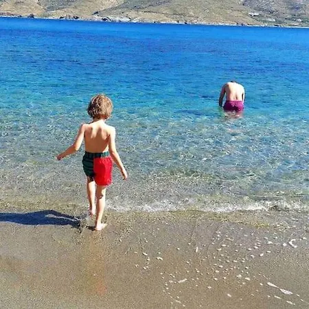 בית נופש Korthaki Beach House Οικογενειακή Villa στη θάλασσα Ormos (Andros)