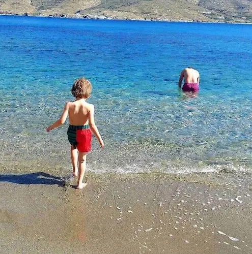 Ferienhaus Korthaki Beach House Οικογενειακή Villa Στη Θάλασσα Ormos (Andros)