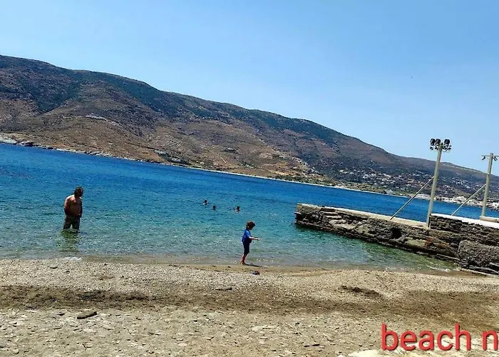 Korthaki Beach House Οικογενειακή Villa Στη Θάλασσα Ferienhaus Ormos (Andros)